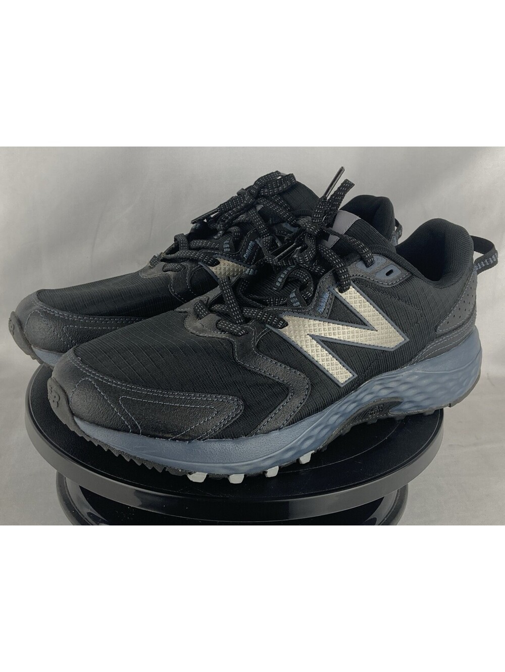 Men Size 9.5 4E Extra Wide New Balance 410 V7 Black Trail Running Shoes MT410TB7